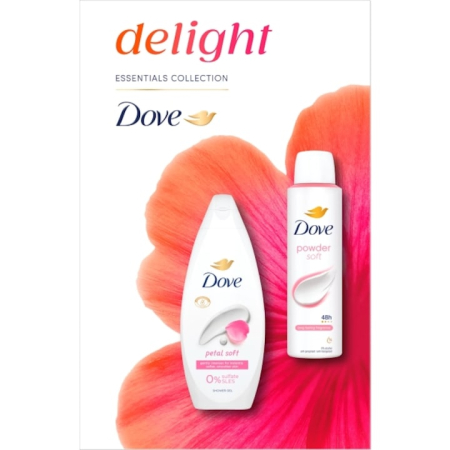 Casete cadou - DOVE Casetă Cadou (SG 250ml + DEO 150ml) Delight Petal Soft