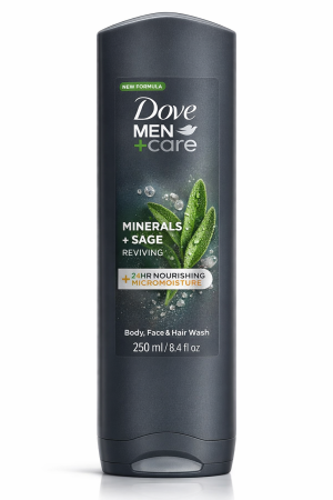 Gel dus - Dove gel dus 250ml men minerals sage