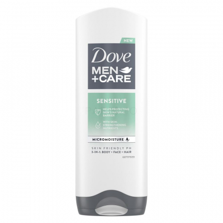 Ingrijirea corpului - Dove gel dus 250ml men sensitive clean