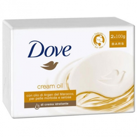 Ingrijirea corpului - Dove sapun 2x100g cream oil argan