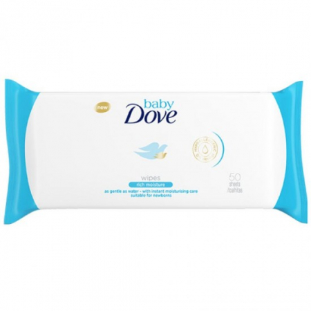 Consumabile hartie - Dove servetele umede 50buc baby rich moisture