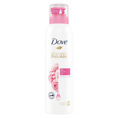 Gel dus - Dove spuma dus 200ml rose oil