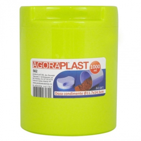 Vase si accesorii bucatarie - Doza condimente 1l 562mn 11.7x14.5cm