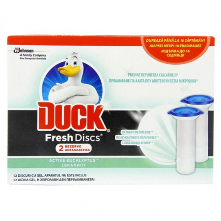 Odorizante wc - Duck fresh discs rezerva 2x36ml twin lime zest