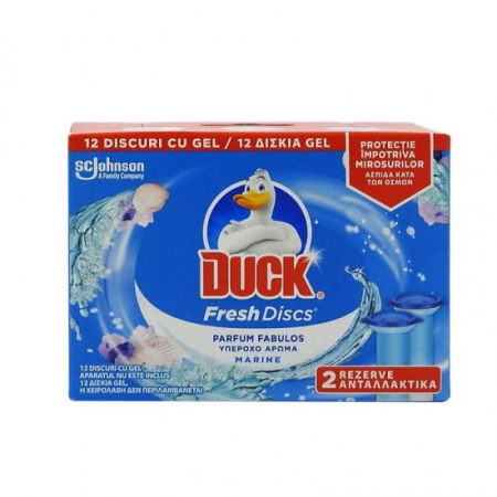 Odorizante wc - Duck fresh discs rezerva 2x36ml twin marine