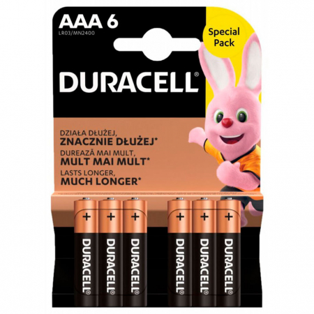 Baterii - Duracell baterii aaa r3 6buc/set