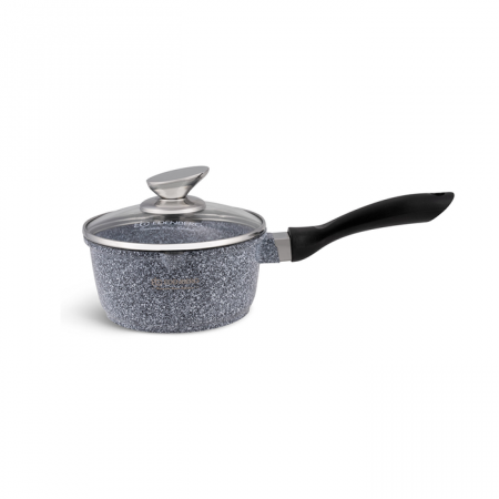 Cratite - Edenberg cratita cu coada aluminiu granit cu capac sticla 16cm 1.3l eb-8043