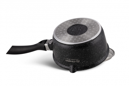 Edenberg cratita cu coada aluminiu marmurat cu capac sticla 16cm 1.3l eb-8044 [2]