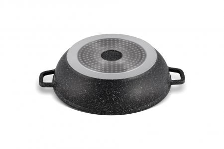 Edenberg cratita joasa aluminiu marmurata cu capac sticla 3.3l 28cm eb-8134 [2]
