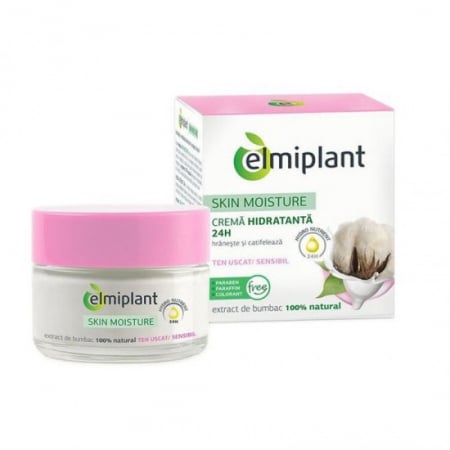 Cosmetice - Elmiplant crema fata hidratanta 50ml extract bumbac
