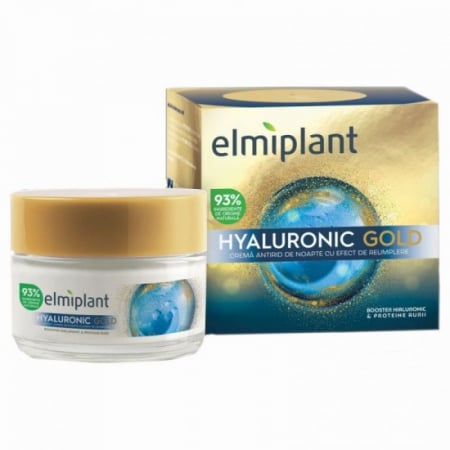 Cosmetice - Elmiplant hyaluronic gold crema antirid 50ml noapte