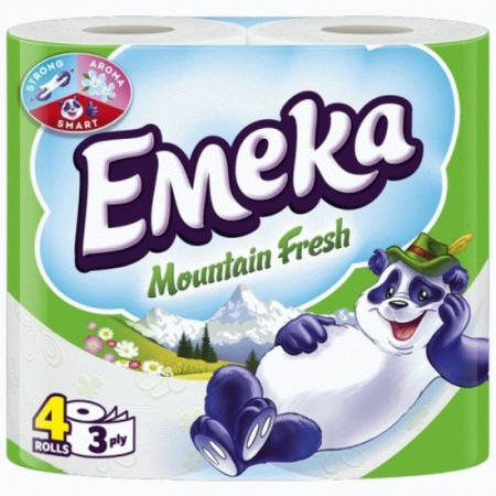 Consumabile hartie - Emeka hartie igienica 4role 3straturi mountain fresh