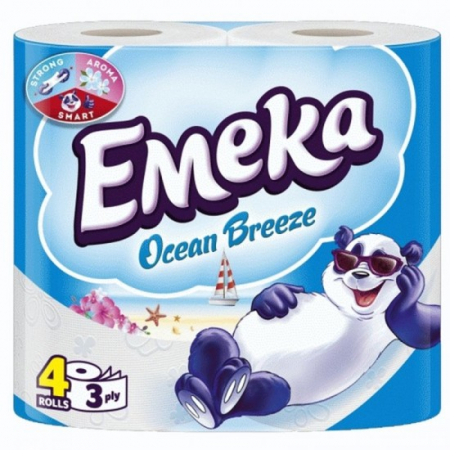 Consumabile hartie - Emeka hartie igienica 4role 3straturi ocean breeze