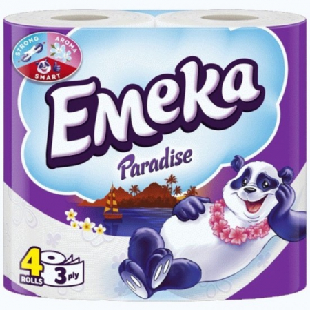 Consumabile hartie - Emeka hartie igienica 4role 3straturi paradise