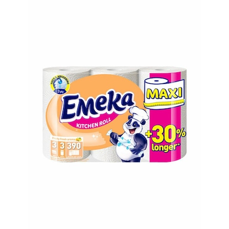 Consumabile hartie - Emeka prosop bucatarie maxi 3role 3str fruity fresh