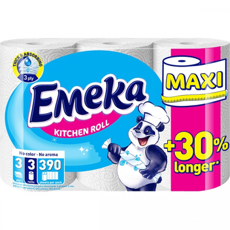 Consumabile hartie - Emeka prosop bucatarie maxi 3role 3str white