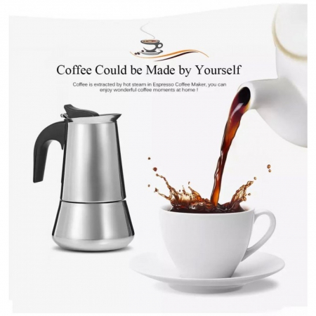 Espressor Manual din Inox – 9 Cești (Model MX) [2]