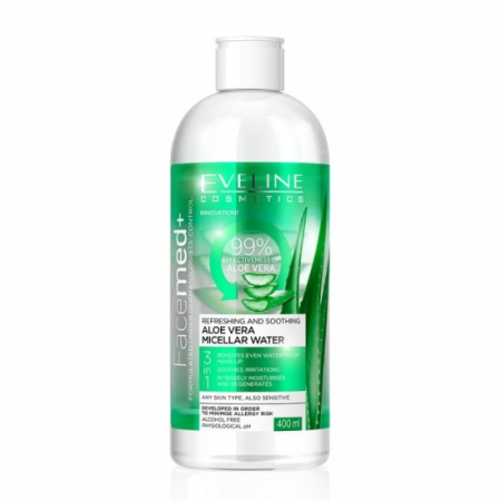Apa micelara - Eveline lotiune micelara 400ml aloe vera