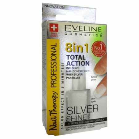 Unghii - Eveline nail therapy 8in1 silver