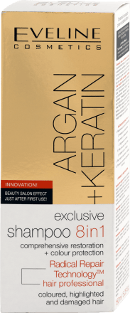 Ingrijirea parului - Eveline sampon 150ml 8in1 argan&keratina