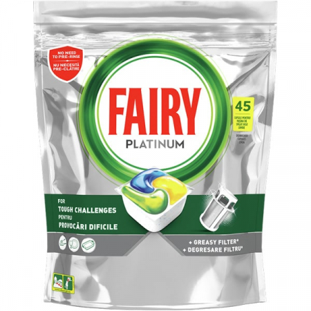 Detergenti si solutii de curatenie - Fairy detergent capsule 45buc platinum