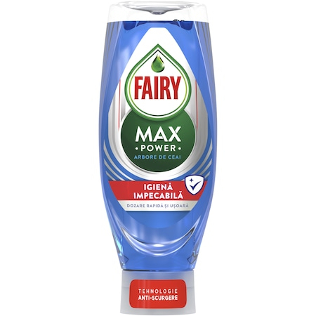 Detergenti si solutii de curatenie - Fairy detergent vase lichid 650ml max power arbore de ceai