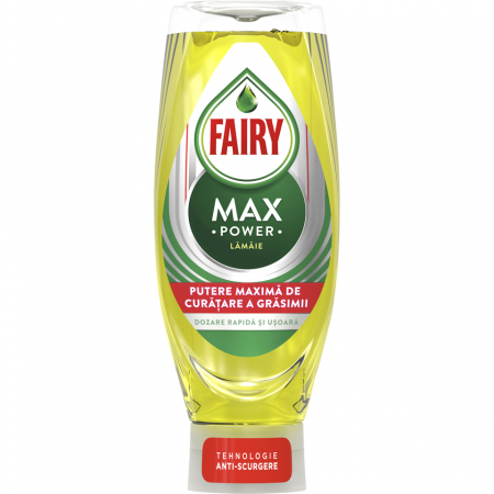 Detergenti si solutii de curatenie - Fairy detergent vase lichid 650ml max power lamaie