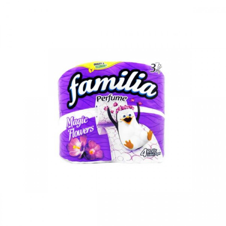 Consumabile hartie - Familia hartie igienica parfumata 3str 4 role magic flower
