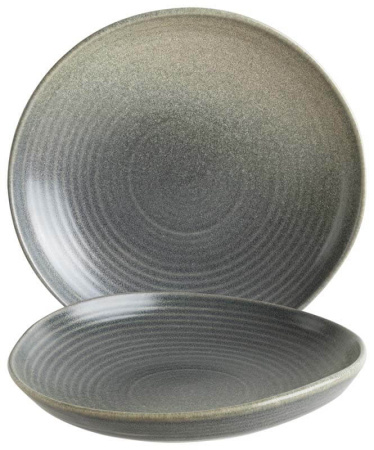 Vase si accesorii bucatarie - Farfurie Adanca din Portelan Gri Bonna Hornfels 19 cm ( HORRPL19CK ) – Rezistenta si Eleganta Inspirata din Natura
