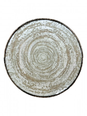 Vase si accesorii bucatarie - Farfurie din Porțelan Ø 25.5 cm - Hera Terra – 24 de Piese - Eleganță Natur Inspirată