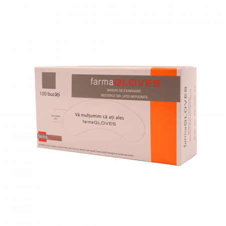 Manusi menaj - Farma gloves manusi latex nepudrate diverse marimi 100buc