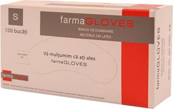 Manusi menaj - Farma gloves manusi latex pudrate diverse marimi 100buc