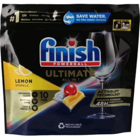 Detergenti si solutii de curatenie - Finish detergent vase capsule 10buc ultimate all in 1 lamaie