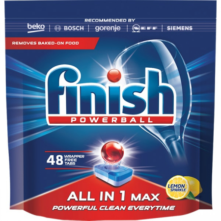 Detergenti si solutii de curatenie - Finish detergent vase tablete 48buc all 1 in max lemon