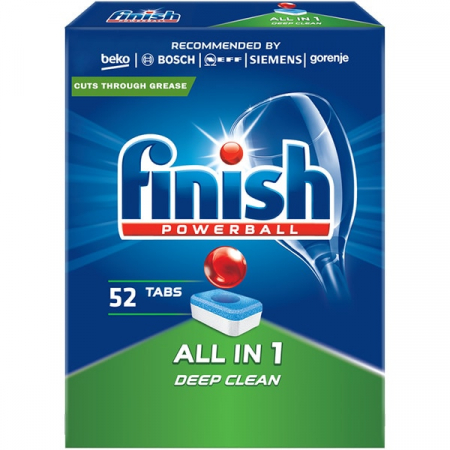 Detergenti si solutii de curatenie - Finish detergent vase tablete 52buc all in 1 deep clean