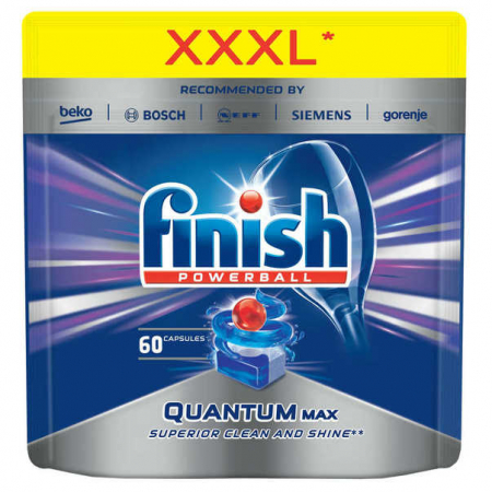 Detergenti si solutii de curatenie - Finish detergent vase tablete 60buc quantum max