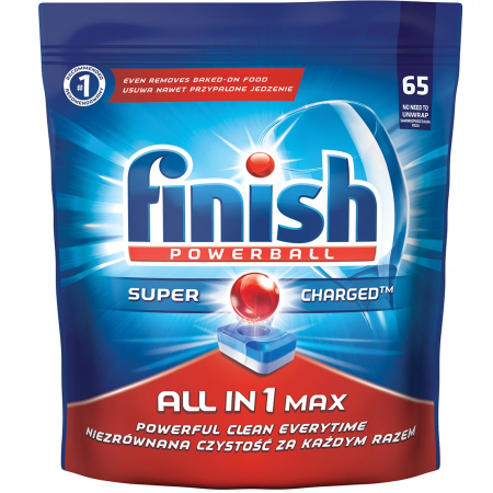 Detergenti si solutii de curatenie - Finish detergent vase tablete 65buc all in one regular
