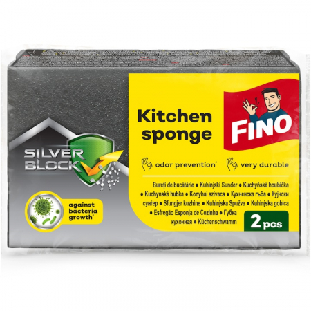 Uz casnic si menaj - Fino bureti vase 2buc/set silver block