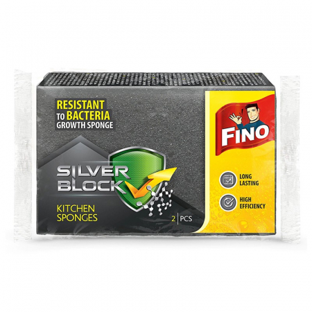 Uz casnic si menaj - Fino bureti vase 2buc/set silver block profile
