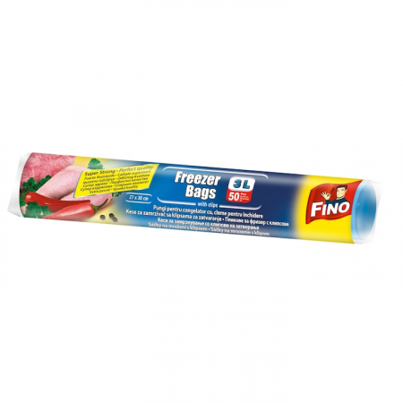 Pungi alimentare - Fino pungi congelator 3l 50buc