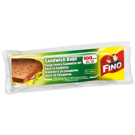 Pungi alimentare - Fino pungi sandwich 18x28cm