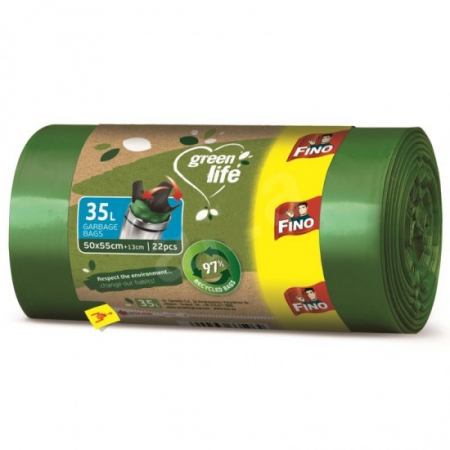 Uz casnic si menaj - Fino saci menaj green life 35l 22buc easy pack