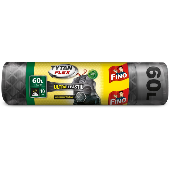 Saci menaj - Fino saci menaj tytan flex 60l 10buc snur