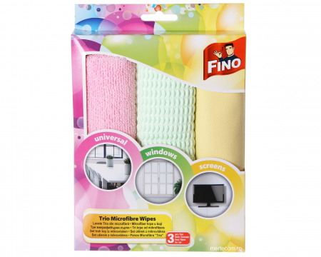 Lavete - Fino set trio lavete microfibra 3buc/set
