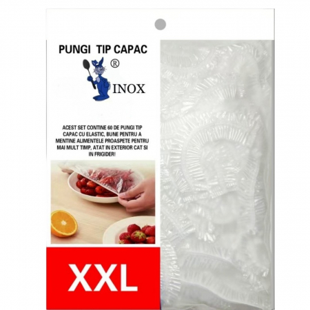 Folii alimentare - Folii Protecție Alimentară de Unica Folosinta Tip Capac – XXL - 60 Buc / Set
