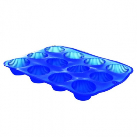 Forme prajituri - Forma briose 12p silicon eng-222