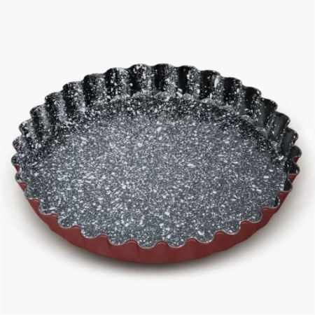Formă pentru tartă Blaumann BL-4102, 28 cm, oțel carbon, acoperire ceramică marmură, 2 straturi [1]