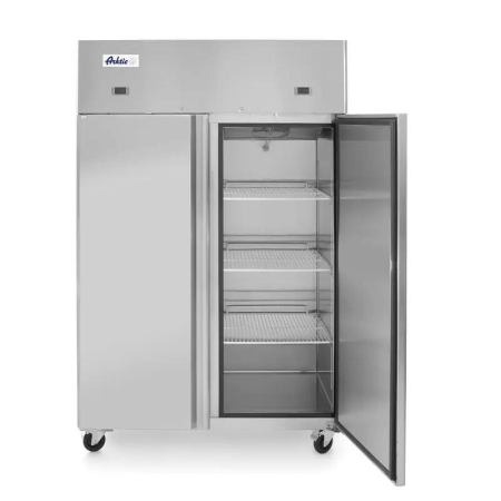 Frigider si congelator profesional Hendi Profi Line cu 2 usi 420+420 L 1200x745x(H)1950 mm otel inoxidabil -2/+8°C, -17˚/-22˚C 700 W 3 rafturi 510x525 mm incluse [1]