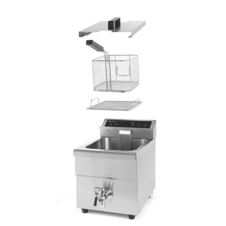Friteuza cu inductie Hendi Kitchen Line, 8 lt, corp inox, 3500W, functie boost pentru incalzire rapida, Hendi, 290x485x(H)406mm [5]