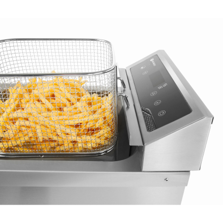 Friteuza cu inductie Hendi Kitchen Line, 8 lt, corp inox, 3500W, functie boost pentru incalzire rapida, Hendi, 290x485x(H)406mm [3]